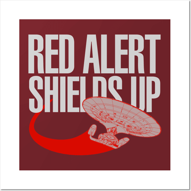 TNG Red Alert Wall Art by PopCultureShirts